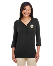 CLEARANCE Alpha Homes - Ladies' Perfect Fit™ Y-Placket Convertible Sleeve Knit Top