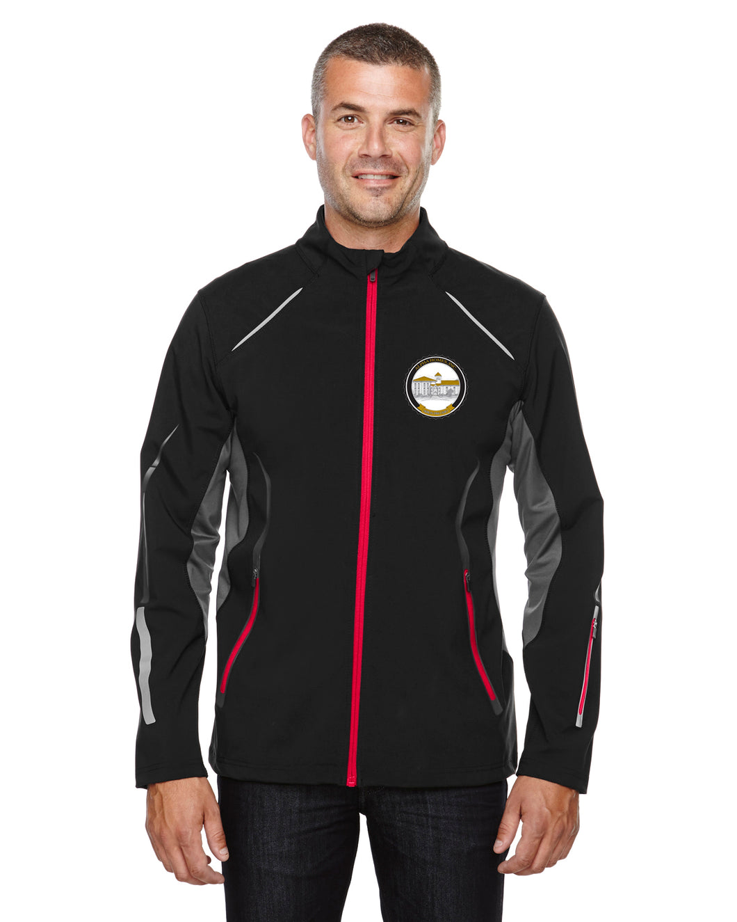 CLEARANCE AHI - Men's Pursuit Three-Layer Light Bonded Hybrid Soft Shell Jacket with Laser Perforation