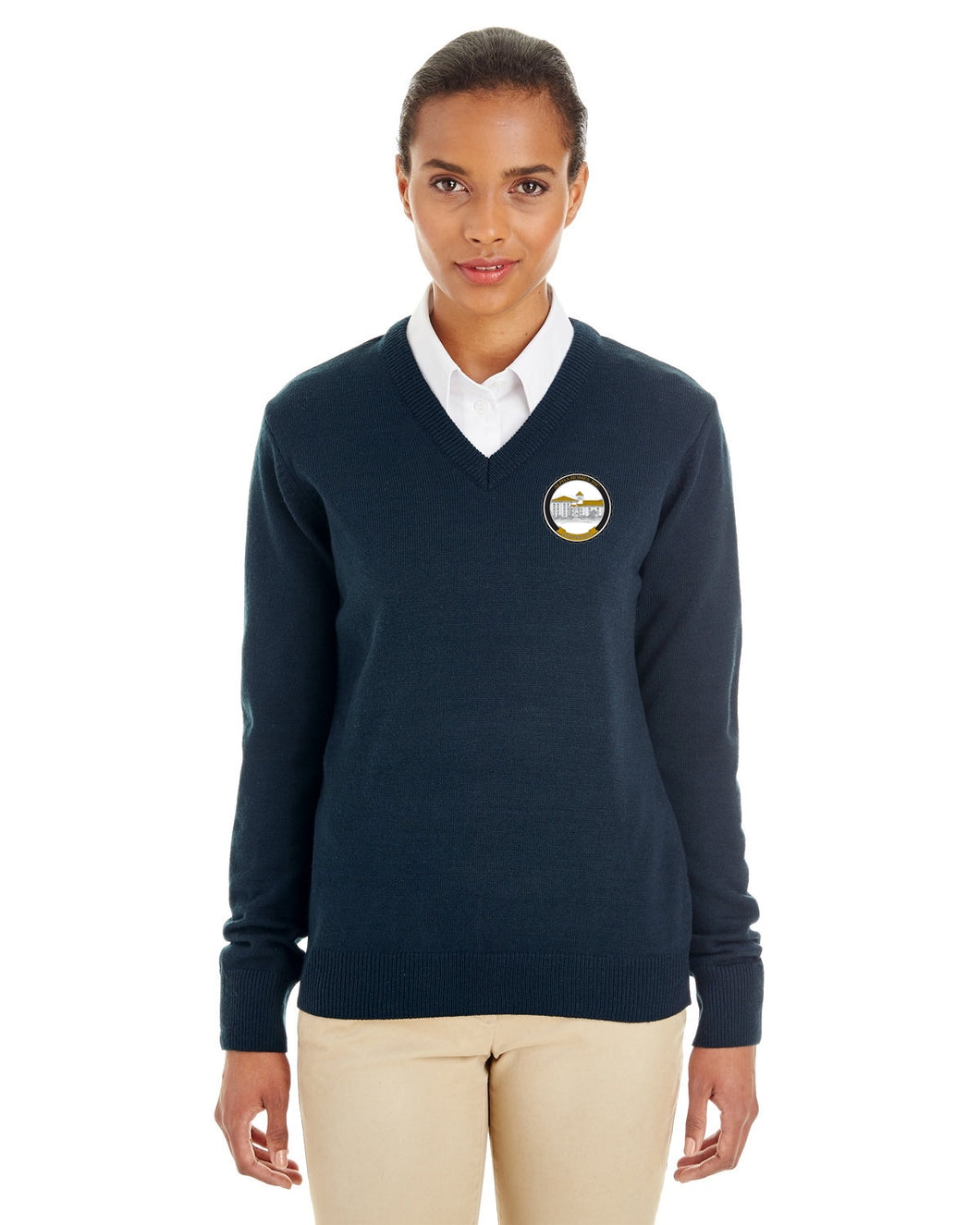 CLEARANCE Alpha Homes - Ladies' Pilbloc™ V-Neck Sweater