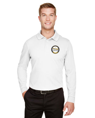 CLEARANCE AHI - Men's Plaited Long Sleeve Polo
