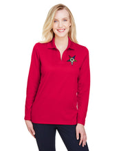 OES - Ladies' Plaited Long Sleeve Polo
